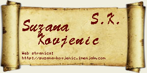 Suzana Kovjenić vizit kartica